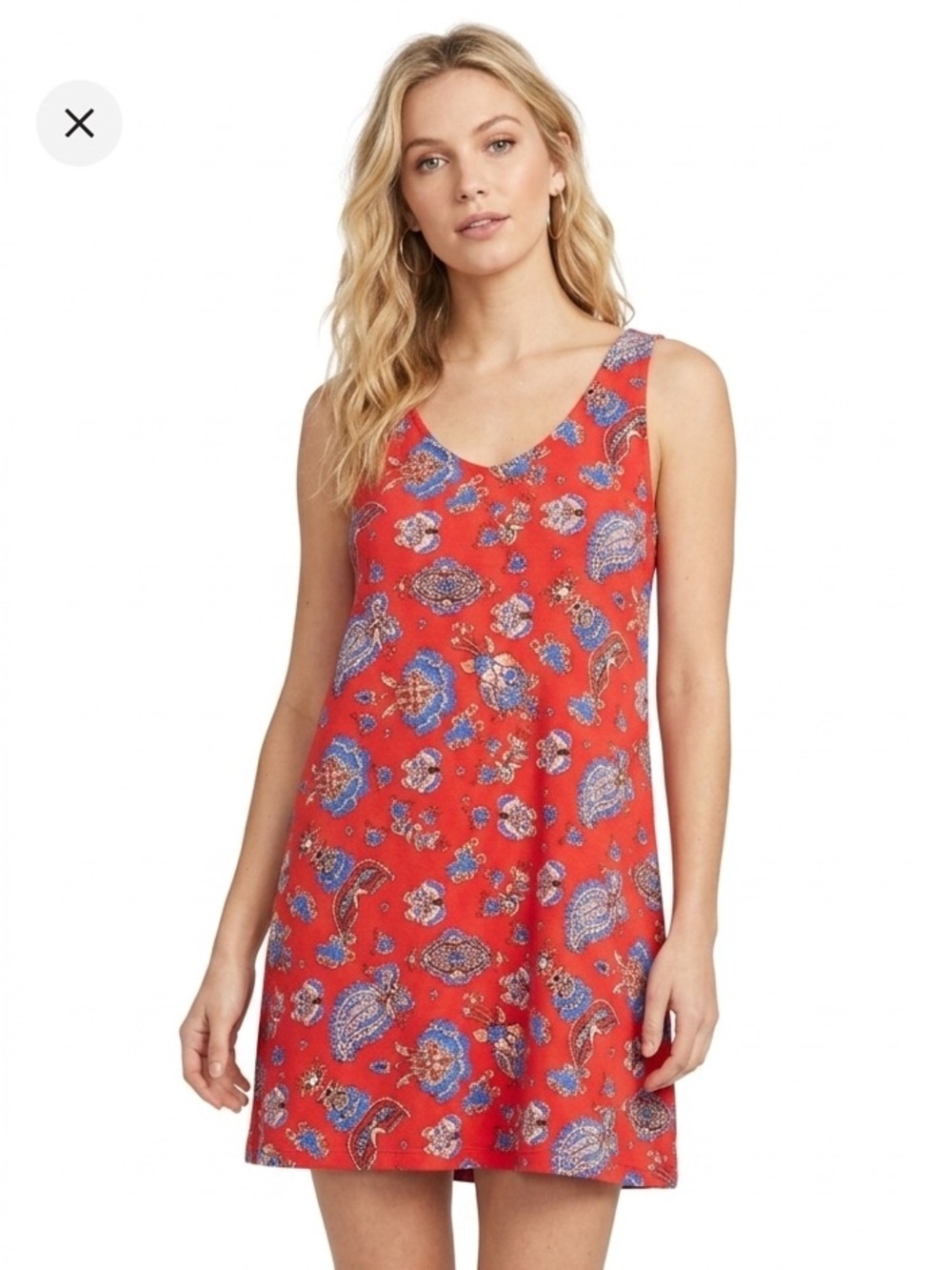 Paraphrase Vibrant Red Paisley women’s Dress size large
